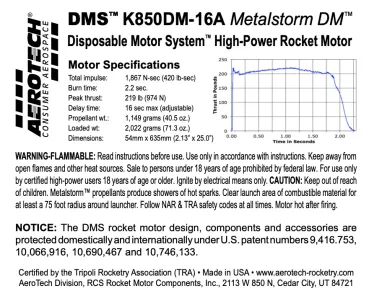 Aerotech K850DM-16A DMS Single Use (P2)